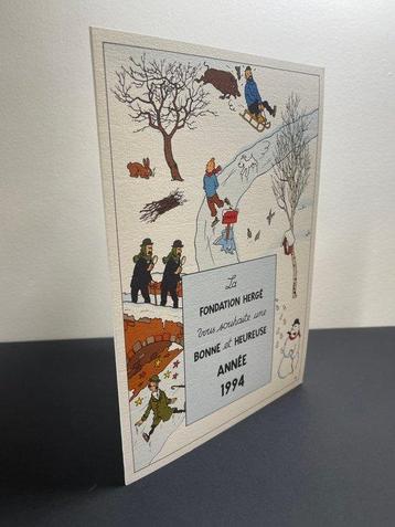 Document - Hergé - Tintin – Carte officielle Fondation Hergé