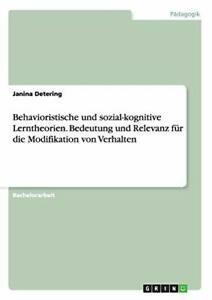 Behavioristische und sozial-kognitive Lerntheor. Detering,, Boeken, Overige Boeken, Zo goed als nieuw, Verzenden