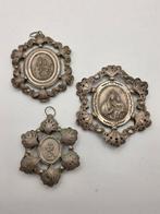 Loting van 3 votieve medailles (3) - Antiek - Zilver -, Antiek en Kunst