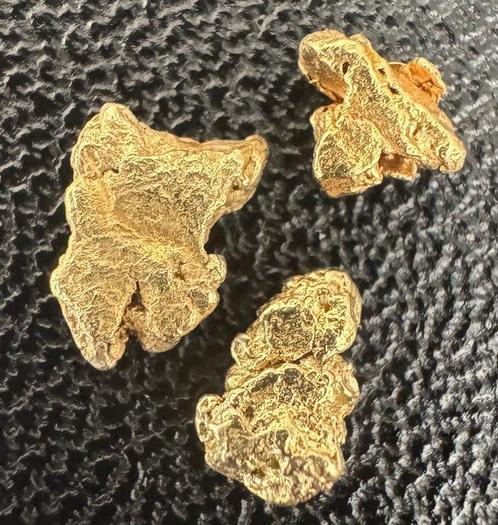 Goud Goud nuggets- 0.5 g - (3), Verzamelen, Mineralen en Fossielen