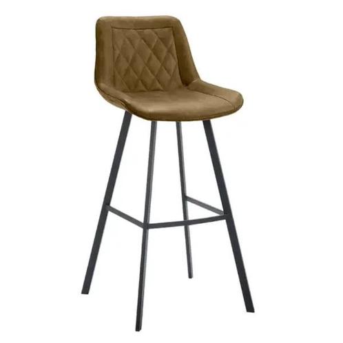 Barkrukken | JORIS | Leer/Metaal | Moss | Zwarte Poten |, Zakelijke goederen, Horeca | Keukenapparatuur, Nieuw in verpakking, Verzenden