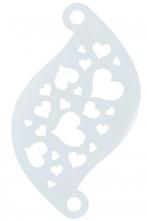 Witte Make Up Sjabloon Hartjes, Verzenden, Nieuw