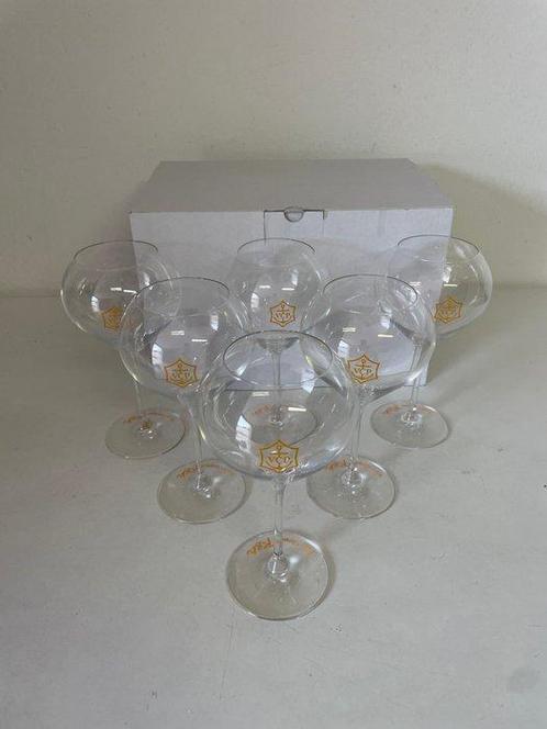 Veuve Cliquot - Drinkservies voor 6 (6) - Glas, Antiek en Kunst, Antiek | Meubels | Tafels