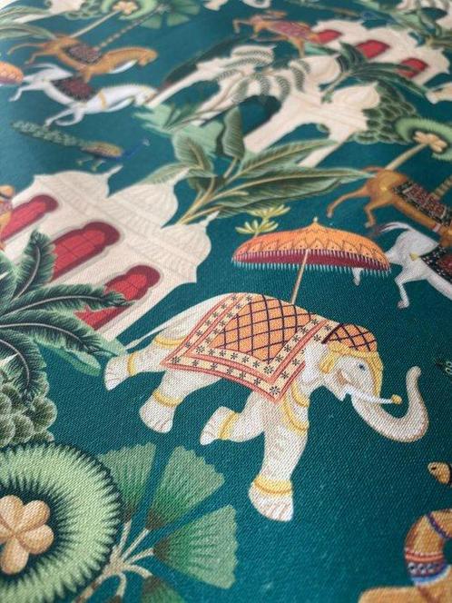 Tissu exclusif Panama Poly Cotton LANDSCAPE Motif paysage, Antiek en Kunst, Antiek | Tapijten, Tafelkleden en Textiel