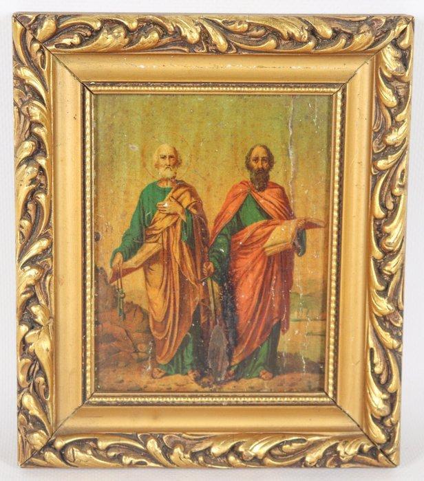 Italiaanse school (XIX) - San Pietro e San Paolo, Antiek en Kunst, Kunst | Schilderijen | Klassiek