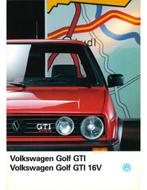 1989 VOLKSWAGEN GOLF GTI 16V BROCHURE NEDERLANDS, Livres