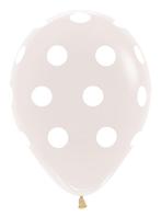 Ballonnen Polka Dots Clear 30cm 25st, Nieuw, Verzenden