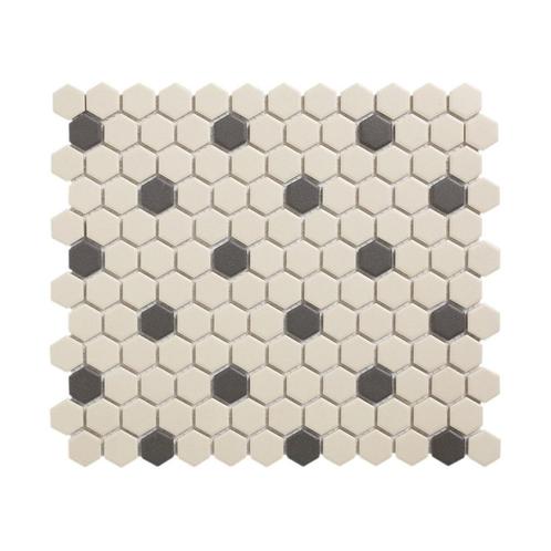 Mozaïek London 26x30 cm Onverglaasd Porselein Hexagon, Wit, Bricolage & Construction, Sanitaire, Enlèvement ou Envoi