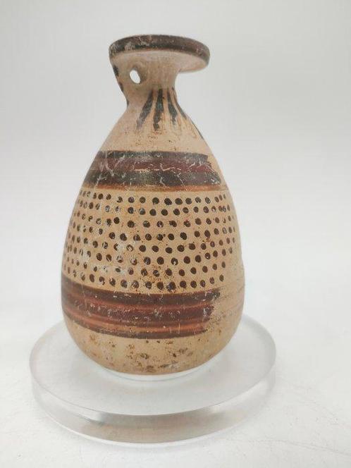 Oud-Grieks Corinthisch keramisch alabastroon 12,50 cm., Verzamelen, Mineralen en Fossielen