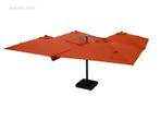 Vierdubbele hangende parasol Oranje (4 * 300x300cm, Ophalen