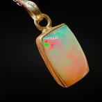 Hanger met opaal AAA - zilver 925 Sieraden - Hoogte: 20 mm -