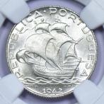 Portugal. Republic. 2 ½ Escudos 1942 - NGC - MS 65  (Zonder, Timbres & Monnaies, Monnaies | Europe | Monnaies non-euro