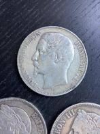 France. Napoléon III. 5 Francs 1852/1870 (5 zilveren munten)