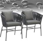 2dekans | tectake® Tuinstoel, set van 2, metalen, Tuin en Terras, Ophalen of Verzenden, Nieuw