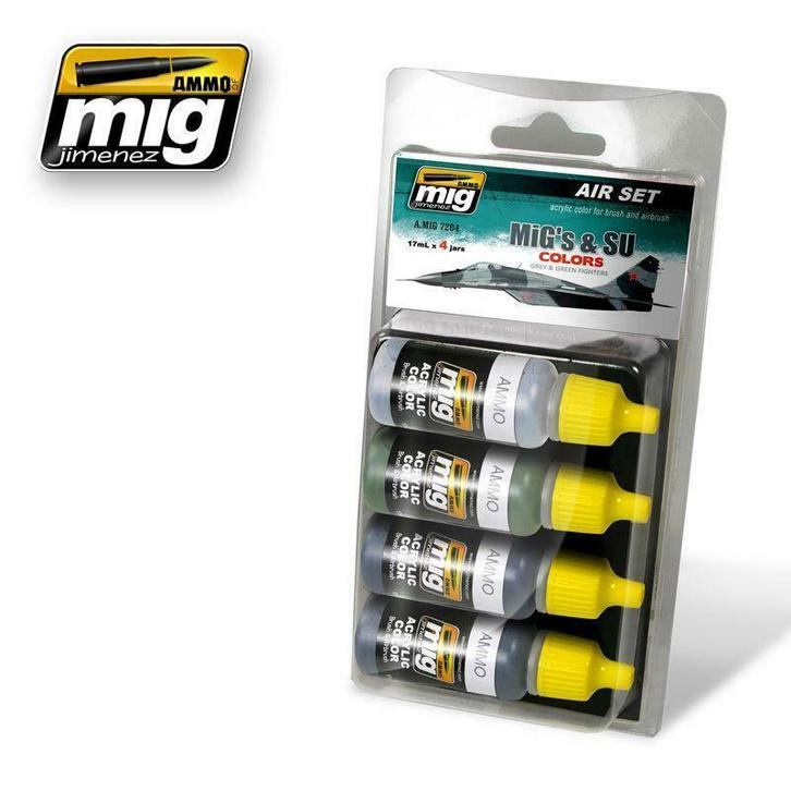 Mig - Mig & Su Fighters Greys (Mig7204), Hobby en Vrije tijd, Modelbouw | Overige, Verzenden