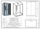 Sanifun complete douchecabine Percy 1150 x 850 kitvrij Rech, Doe-het-zelf en Bouw, Nieuw, Douche