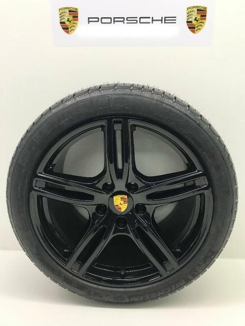 Porsche Panamera 971 Originele 20inch zwart met winterbanden, Auto-onderdelen, Banden en Velgen, 20 inch, Winterbanden, 315 mm