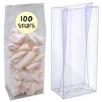 Fako Bijoux® - Blokbodemzakjes Plastic Transparant - 60 + 50, Diversen, Cadeauverpakkingen, Verzenden, Nieuw