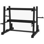 TRUUSK Haltersstandaard - 3 Niveaus - Tot 200 kg - Staal - Z, Sport en Fitness, Verzenden, Nieuw