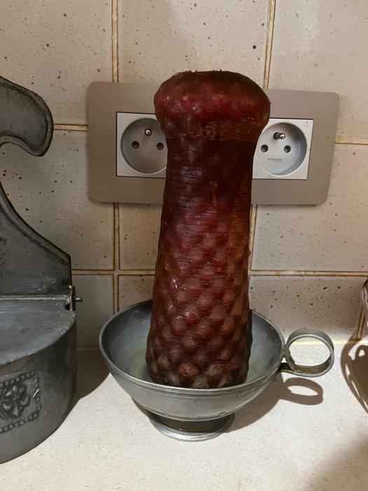 Taperstick (kleine blaker met een dunne pijp) (2) - Tin, Antiek en Kunst, Antiek | Keukengerei