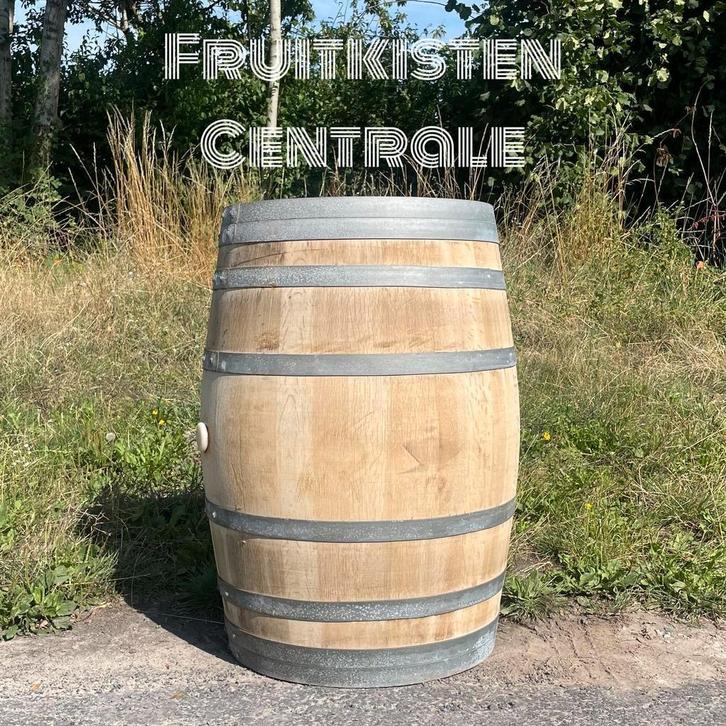 Authentieke wijnvaten 225L, Jardin & Terrasse, Barils de pluie, Enlèvement