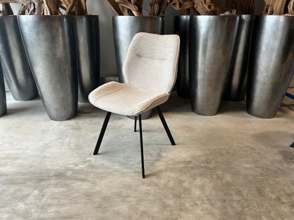 Veiling - Stoel Mason (set van 6) Stof - Boucle - Creme - Na, Huis en Inrichting, Stoelen