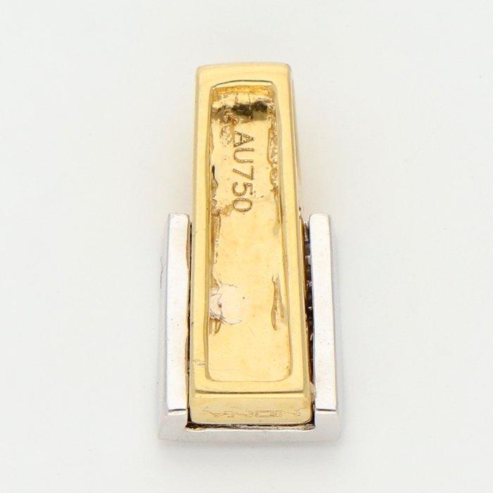 Pendentif - 18 carats Or blanc, Or jaune - 0.17ct. tw., Handtassen en Accessoires, Antieke sieraden