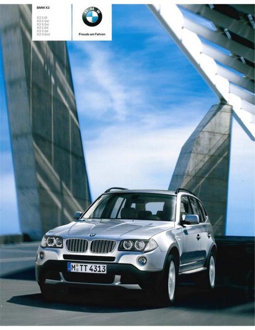 2008 BMW X3 BROCHURE DUITS, Boeken, Auto's | Folders en Tijdschriften
