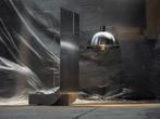 DARK atelier - Lamp - Equo 3.0 - Travertine, Staal,, Antiek en Kunst