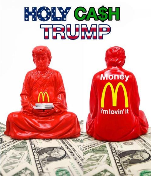 AMA (1985) - Holy Cash Trump - McDonalds, Antiek en Kunst, Kunst | Schilderijen | Modern