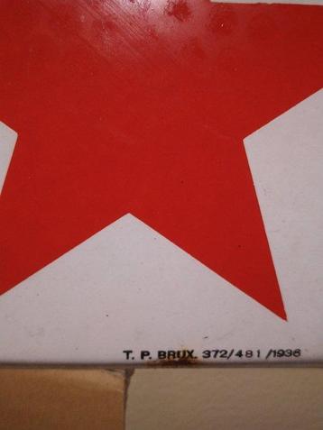 Star - Plaque émaillée - Émail beschikbaar voor biedingen