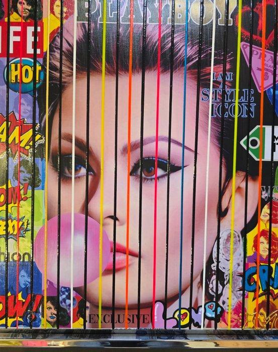 Elmago - Sophia loren pop italia 2 codebarre (New), Antiek en Kunst, Kunst | Schilderijen | Modern