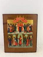 Icoon - De tussenkomst van de Maagd Maria (Pokrov) - Hout