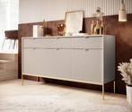 Dressoir beige 154x39x83 cm goud hotel chique, Huis en Inrichting, Kasten | Dressoirs, Verzenden, Nieuw, 25 tot 50 cm, 150 tot 200 cm