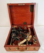 Vernier sextant - Hout, Messing - L.J. Harri - Complete, Antiek en Kunst