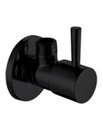 luxe hoekstop kraan zwart 1/2 x 3/8, Doe-het-zelf en Bouw, Verzenden, Nieuw, Kraan