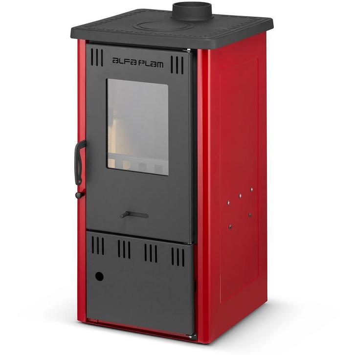 Houtkachel - energielabel A - 6,5 kW - rood, Maison & Meubles, Poêles, Enlèvement ou Envoi