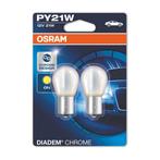 Osram PY21W Gloeilamp 12V 21W Diadem Chrome BAU15s 2 stuks, Ophalen of Verzenden, Nieuw