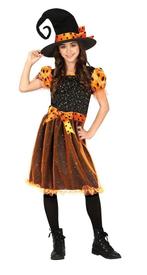 Heks Halloween Kostuum Meisje Oranje, Nieuw, Verzenden