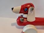 Educalux - Speelgoed Chien à tirer teckel jouet vintage