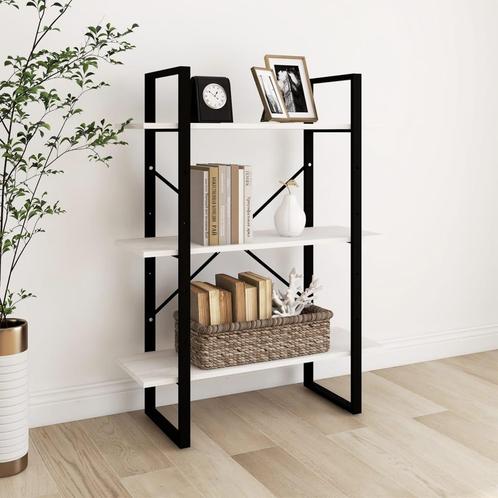 vidaXL Boekenkast met 3 schappen 80x30x105 cm massief, Huis en Inrichting, Kasten | Boekenkasten, Nieuw, Verzenden