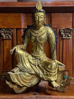 Brons verguld Tibetaans beeld - 20e eeuw, Antiek en Kunst