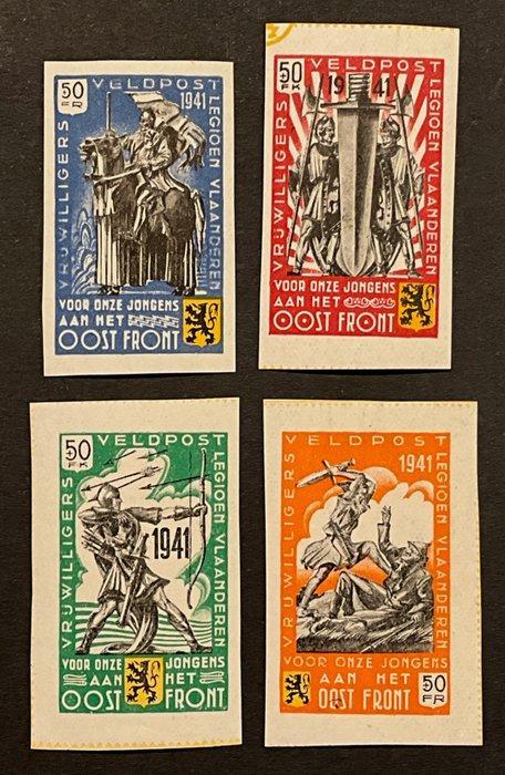 België 1942 - Erinnofilie : Vlaams Legioen tegen het, Postzegels en Munten, Postzegels | Europa | België