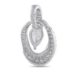 Pendentif Pendentif en platine avec diamant de 1,78 ct,