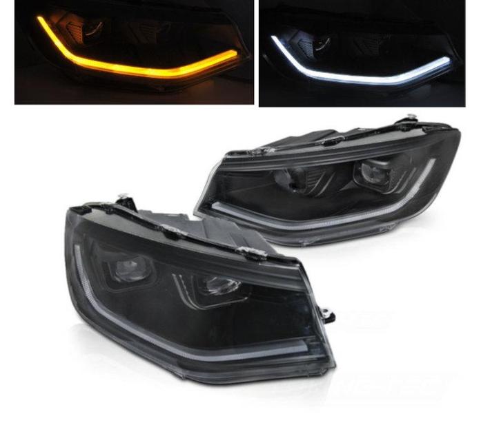 FULL LED koplampen knipperlicht Black, Auto-onderdelen, Verlichting, Nieuw, Volkswagen, Verzenden