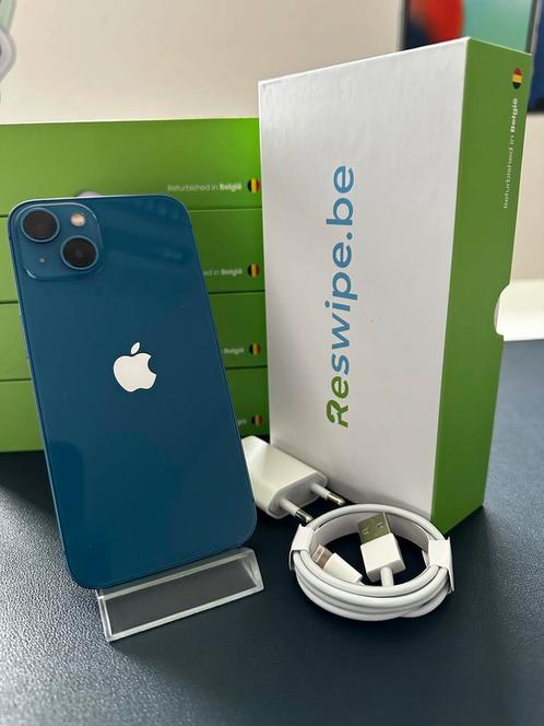 iPhone 13 Blauw Als nieuw 128GB 256GB + 3 jaar garantie, Telecommunicatie, Mobiele telefoons | Apple iPhone, Zonder abonnement