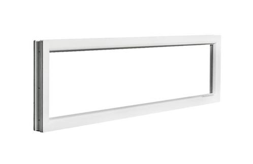 PVC raam vast b200xh50 cm wit, Doe-het-zelf en Bouw, Glas en Ramen, Dubbelglas, Nieuw, Gevelraam of Ruit, Minder dan 80 cm, 160 cm of meer