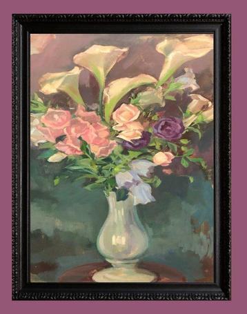 Jane Dameron (1917-?) - Vase à Fleurs