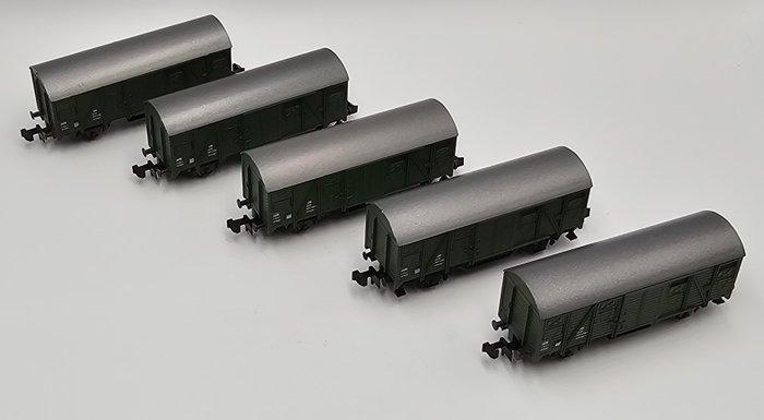 Roco N - 25079 - Modeltrein goederenwagon (5) - Vijf, Hobby en Vrije tijd, Modeltreinen | N-Spoor