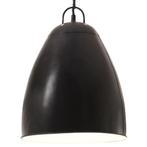 vidaXL Hanglamp industrieel rond 25 W E27 32 cm zwart, Verzenden